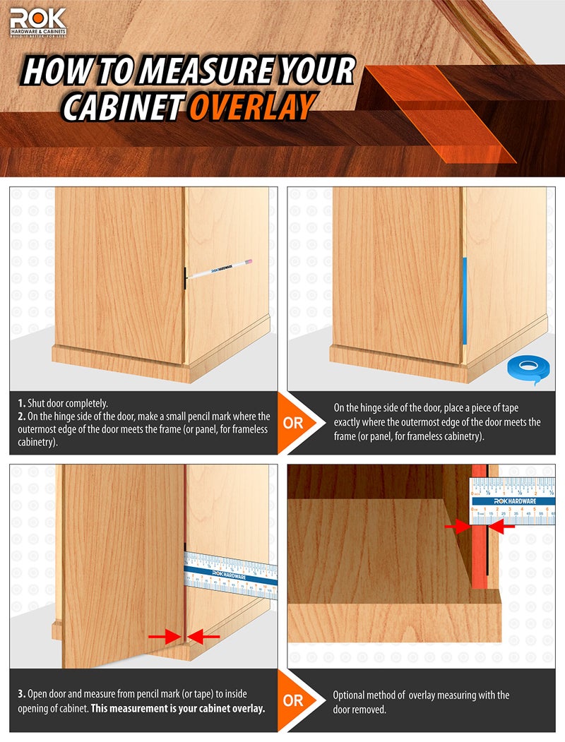 ROK 10 Pack Rok Hardware Grass TEC 864 108 Degree 7/16" (11mm) Overlay SELF CLOSE Press in Dowel Compact Cabinet Hinge 45mm Screw Hole Pattern, G04728-16 - Image 4